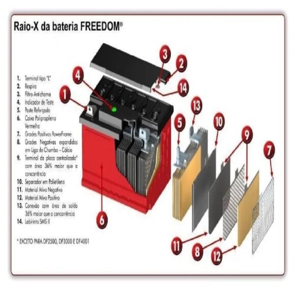 Bateria Estacionária Freedom Df2000 12v 115ah - Image 3