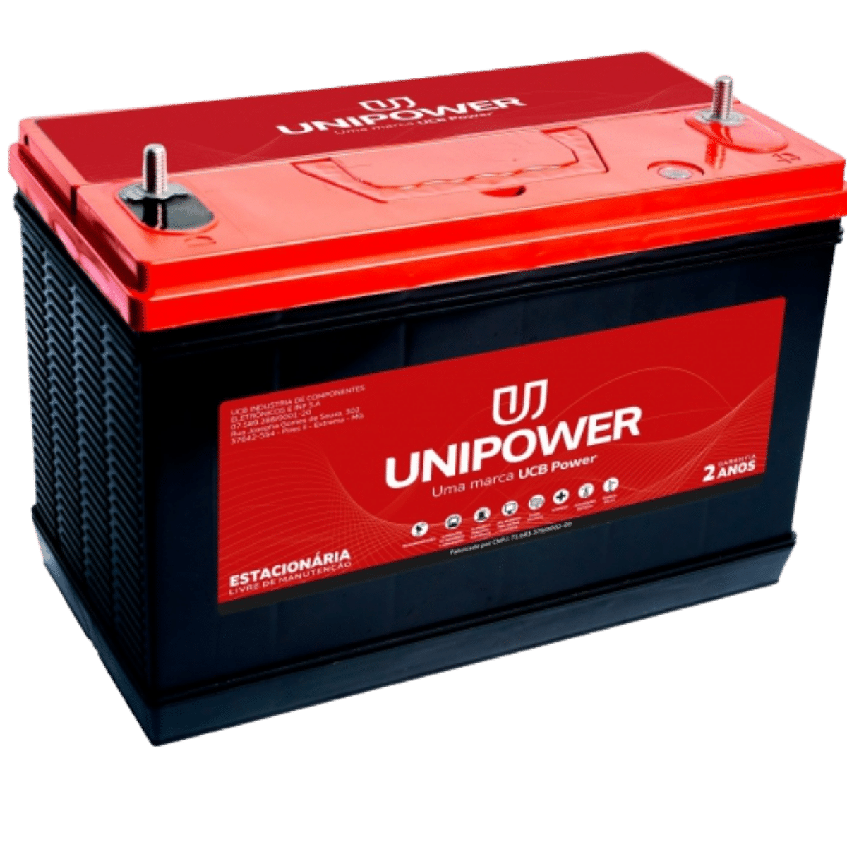 BATERIA ESTACIONÁRIA VENTILADA 12V 93AH / 100H - UNIPOWER - UPMF1293 - DF1500