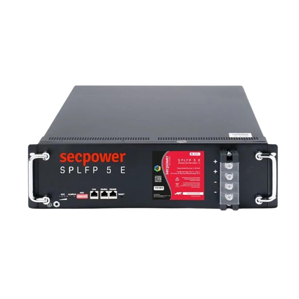 Bateria De Lítio Secpower Splfp-5-e 51,2v 100ah 6mil Ciclos